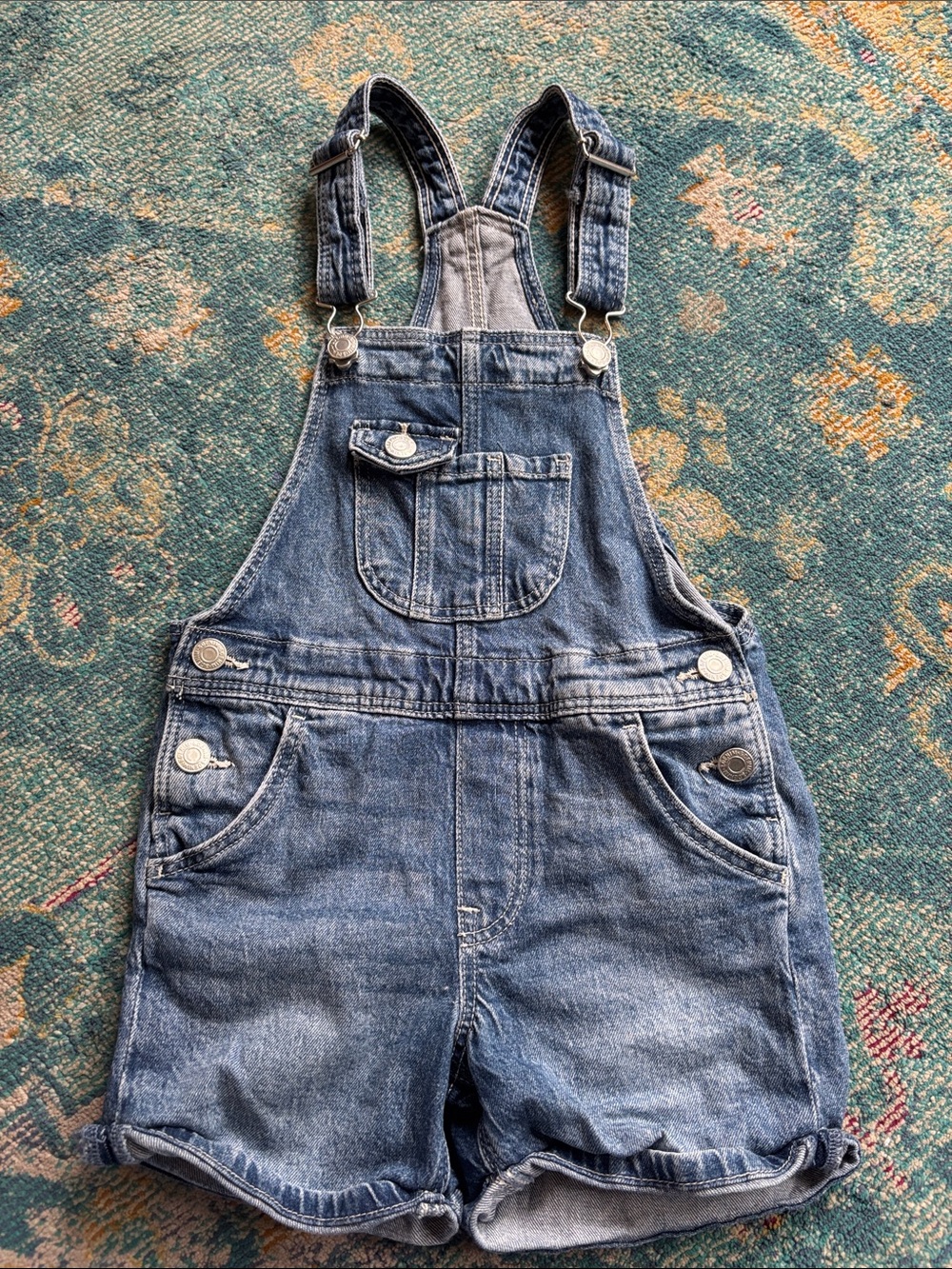 H&M Blue Denim Short Overalls for Kids